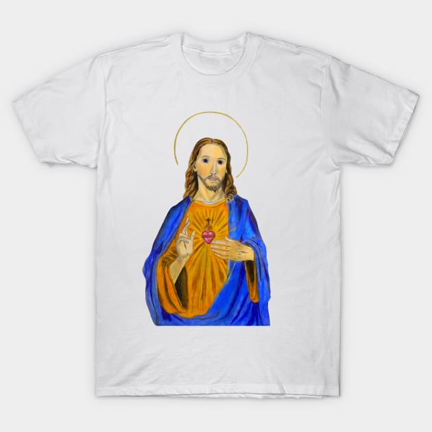 Jesus Tee Full Color T-Shirt by cpecana